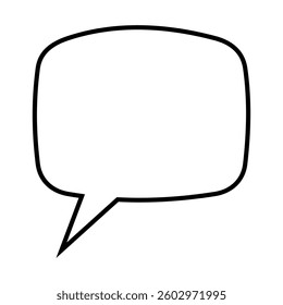Speech bubble vector icon. Chat illustration sign. Message symbol. Text bubble logo.