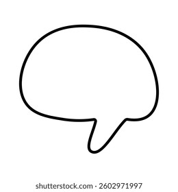Speech bubble vector icon. Chat illustration sign. Message symbol. Text bubble logo.