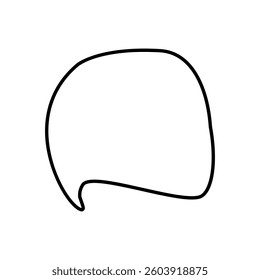 Speech bubble vector icon. Chat illustration sign. Message symbol. Text bubble logo.