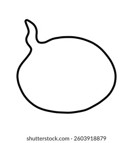 Speech bubble vector icon. Chat illustration sign. Message symbol. Text bubble logo.
