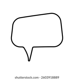 Speech bubble vector icon. Chat illustration sign. Message symbol. Text bubble logo.