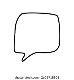 Speech bubble vector icon. Chat illustration sign. Message symbol. Text bubble logo.
