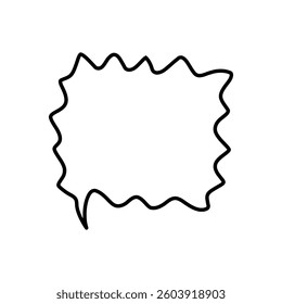Speech bubble vector icon. Chat illustration sign. Message symbol. Text bubble logo.