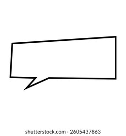 Speech bubble vector icon. Chat illustration sign. Message symbol. Text bubble logo.