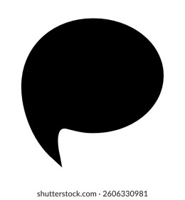 Speech bubble vector icon. Chat illustration sign. Message symbol. Text bubble logo.