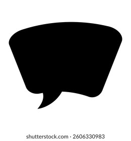 Speech bubble vector icon. Chat illustration sign. Message symbol. Text bubble logo.
