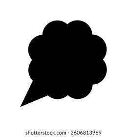 Speech bubble vector icon. Chat illustration sign. Message symbol. Text bubble logo.