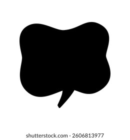 Speech bubble vector icon. Chat illustration sign. Message symbol. Text bubble logo.