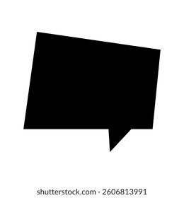 Speech bubble vector icon. Chat illustration sign. Message symbol. Text bubble logo.