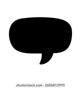 Speech bubble vector icon. Chat illustration sign. Message symbol. Text bubble logo.