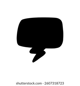 Speech bubble vector icon. Chat illustration sign. Message symbol. Text bubble logo.