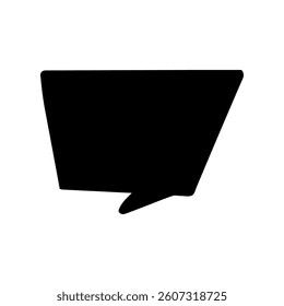 Speech bubble vector icon. Chat illustration sign. Message symbol. Text bubble logo.