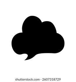 Speech bubble vector icon. Chat illustration sign. Message symbol. Text bubble logo.