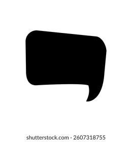 Speech bubble vector icon. Chat illustration sign. Message symbol. Text bubble logo.