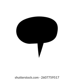 Speech bubble vector icon. Chat illustration sign. Message symbol. Text bubble logo.