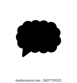 Speech bubble vector icon. Chat illustration sign. Message symbol. Text bubble logo.