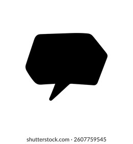 Speech bubble vector icon. Chat illustration sign. Message symbol. Text bubble logo.
