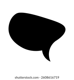 Speech bubble vector icon. Chat illustration sign. Message symbol. Text bubble logo.