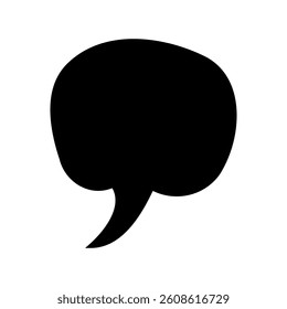 Speech bubble vector icon. Chat illustration sign. Message symbol. Text bubble logo.