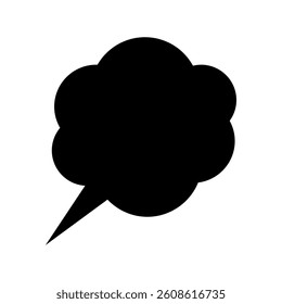 Speech bubble vector icon. Chat illustration sign. Message symbol. Text bubble logo.