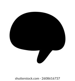 Speech bubble vector icon. Chat illustration sign. Message symbol. Text bubble logo.