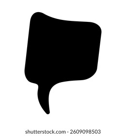 Speech bubble vector icon. Chat illustration sign. Message symbol. Text bubble logo.