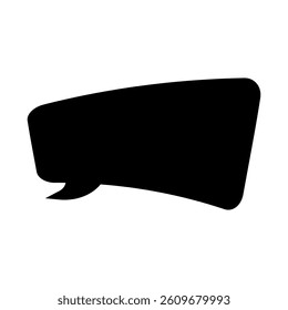 Speech bubble vector icon. Chat illustration sign. Message symbol. Text bubble logo.