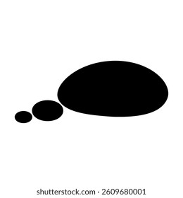 Speech bubble vector icon. Chat illustration sign. Message symbol. Text bubble logo.