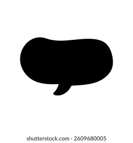 Speech bubble vector icon. Chat illustration sign. Message symbol. Text bubble logo.