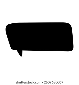 Speech bubble vector icon. Chat illustration sign. Message symbol. Text bubble logo.