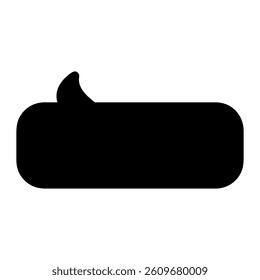 Speech bubble vector icon. Chat illustration sign. Message symbol. Text bubble logo.