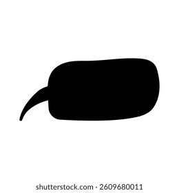 Speech bubble vector icon. Chat illustration sign. Message symbol. Text bubble logo.