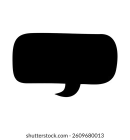 Speech bubble vector icon. Chat illustration sign. Message symbol. Text bubble logo.