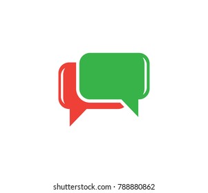 Speech bubble vector icon. chat icon