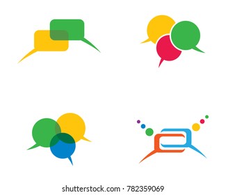Speech bubble vector icon design