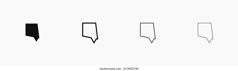 Speech bubble vector icon for dialog and communication