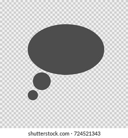 Speech Bubble Vector Icon Eps 10. Simple Isolated Pictogram.