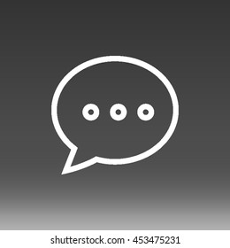 Speech Bubble Vector Icon Illustration