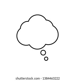 Speech Bubble Vector Icon . Mobile concept and web design 