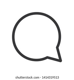 Speech bubble vector icon in modern design style for web site and mobile app