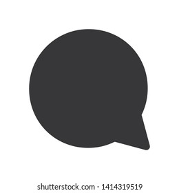 Speech bubble vector icon in modern design style for web site and mobile app