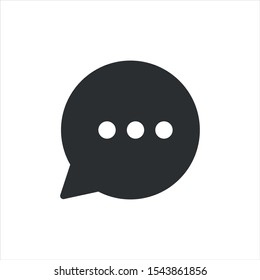 speech bubble vector icon in modern design