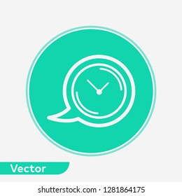 Speech bubble vector icon sign symbol