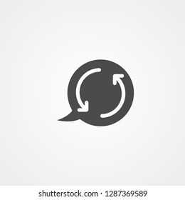 Speech bubble vector icon sign symbol