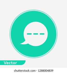 Speech bubble vector icon sign symbol