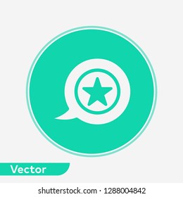 Speech bubble vector icon sign symbol