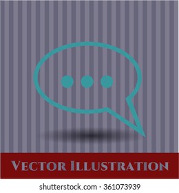 Sprechblase, Vektorsymbol oder Symbol