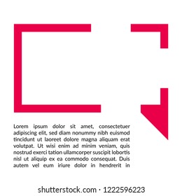 speech bubble vector illustration