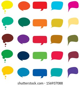 Speech bubble vector illustration