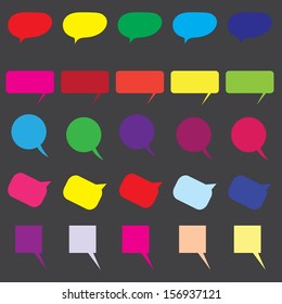 Speech bubble vector illustration